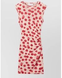 Stella McCartney - Raspberry Printed Sleeveless Mini Dress - Lyst