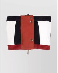 DSquared² - Corset Top With Color-Block Design And Buttons - Lyst