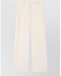 Isabel Marant - Silk Blend Pleated Wide-Leg Trousers - Lyst