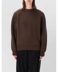 Frankie Shop - Lina Padded Shoulder Crew Neck Sweater - Lyst