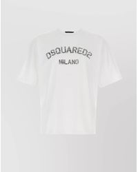 DSquared² - Loose-Fit Logo-Print Cotton T-Shirt - Lyst