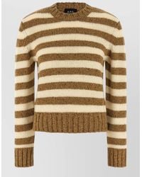 A.P.C. - Striped Wool Jumper - Lyst
