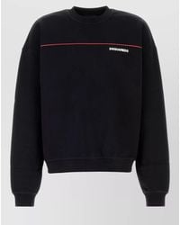 DSquared² - Logo-Print Cotton Crew-Neck Sweatshirt - Lyst