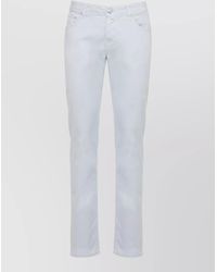 Jacob Cohen - Straight Leg Cotton Denim Five Pocket Pants - Lyst