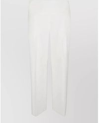Via Masini 80 - Straight Leg Linen Blend Tailored Trousers - Lyst