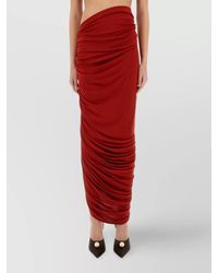 Magda Butrym - Draped Asymmetric Midi Skirt - Lyst