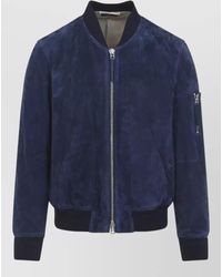 Tom Ford - Suede Flight Bomber Jacket Utility Pocket - Lyst