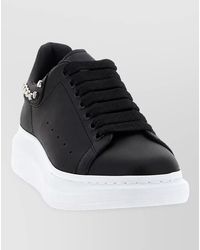 McQueen - Leather Oversized Sole Low-Top Sneakers - Lyst
