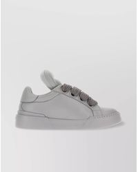 Dolce & Gabbana - Nappa Leather Low-Top Sneakers - Lyst