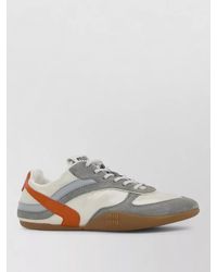 Miu Miu - Tech Fabric Suede Gymnasium Sneakers Contrast Panels - Lyst