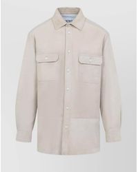 Loewe - Lamb Leather Relaxed-Fit Shirt - Lyst
