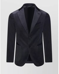 Tagliatore - Notch Lapel Single-Breasted Jacket Pockets - Lyst