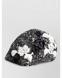 Dolce & Gabbana - Floral Appliqué Cloche Hat - Lyst