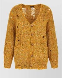 R13 - Alpaca Leather Cardigan - Lyst