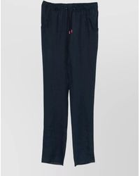 Kiton - Linen Drawstring Regular Trousers - Lyst