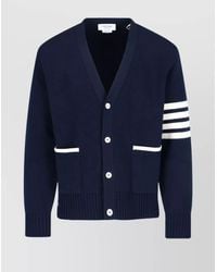 Thom Browne - Crewneck Sweater With Striped Sleeve Detail - Lyst