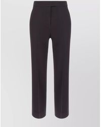 Tory Burch - Wool Straight-Leg Trousers - Lyst
