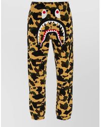 A Bathing Ape - Cotton Printed Track Pants - Lyst