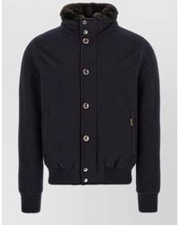 Moorer - Cashmere Wool Ribbed Bomber Jacket - Lyst