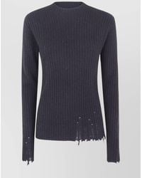 Uma Wang - Cashmere Ribbed Knitted Top - Lyst