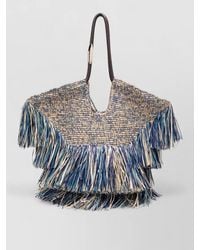 Zimmermann - Raffia Fringed Beach Bag - Lyst