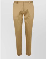 Paul Smith - Tailored Trousers Belt Loops Cuffed Hem - Lyst