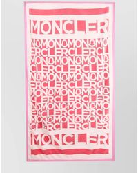 Moncler - Cotton Logo-Print Beach Towel - Lyst