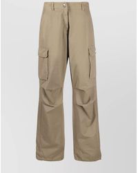 Coperni - Cotton High-Rise Wide-Leg Cargo Trousers - Lyst