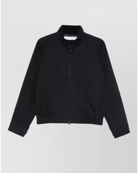 DUNST - Cotton Blouson Jacket Button Collar - Lyst