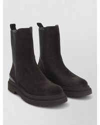 Brunello Cucinelli - Suede Chelsea Boots Elastic Panels Tabs - Lyst