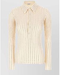 The Attico - Cotton Short Sleeve Polo Shirt - Lyst