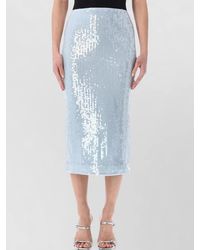 ROTATE BIRGER CHRISTENSEN - High Waist Sequin Pencil Skirt - Lyst