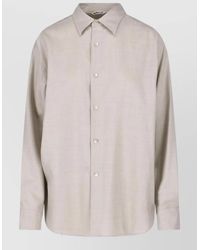 AURALEE - Wool Shirt - Lyst