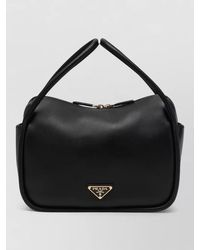 Prada - Shoulder Bag Structured Shape Top Handle - Lyst