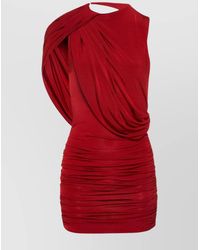 Magda Butrym - Draped Asymmetric One-Shoulder Mini Dress - Lyst