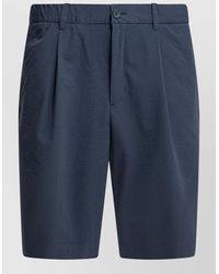 Herno - Shorts Pleated Front Belt Loops Pockets - Lyst
