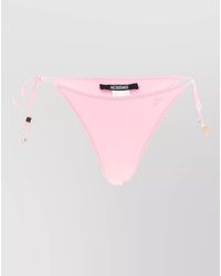 Jacquemus - Triangle Bikini Briefs Adjustable Side Ties Embroidery - Lyst
