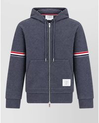 Thom Browne - Cotton Zip-Up Hoodie - Lyst