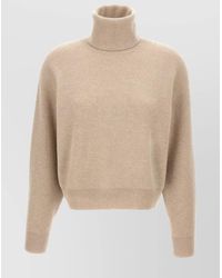 Brunello Cucinelli - Cashmere Ribbed Turtleneck Jumper - Lyst