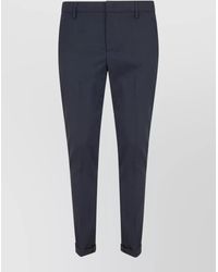 Dondup - Wool Low-Rise Straight-Leg Trousers - Lyst