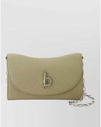 Burberry - Leather Wallet On Chain - Lyst