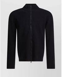 C.P. Company - High Neck Zip Wool Blend Jumper - Lyst