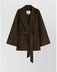 Max Mara - Oversized Wrap Coat Belted - Lyst