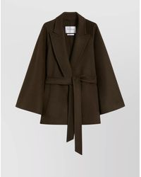 Max Mara - Oversized Wrap Coat Belted - Lyst