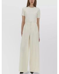 Max Mara - Adelio Crew Neck Fitted Short Sleeve Top - Lyst