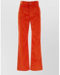 Loewe - Corduroy Straight-Leg Trousers - Lyst