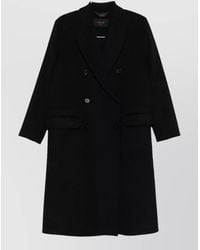 Paltò - Arianna Wool Coat Double Breasted Longline - Lyst