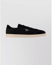 Prada - Fabric And Suede Sneakers - Lyst