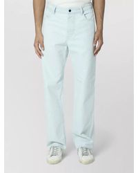 Stone Island - Relaxed Fit Wide Leg Denim Trousers - Lyst