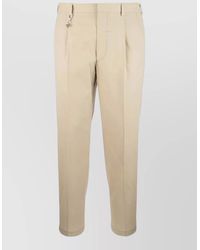 Prada - Tailored Pants Belt Loops Pleated Design Pockets - Lyst